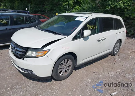 2014 Honda Odyssey Ex-L z USA, uszkodzony, nr VIN 5FNRL5H63EB131596